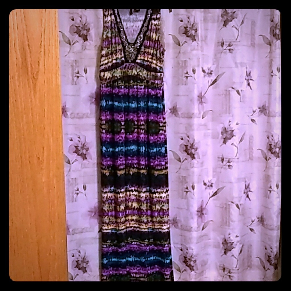 Multi color maxi dress